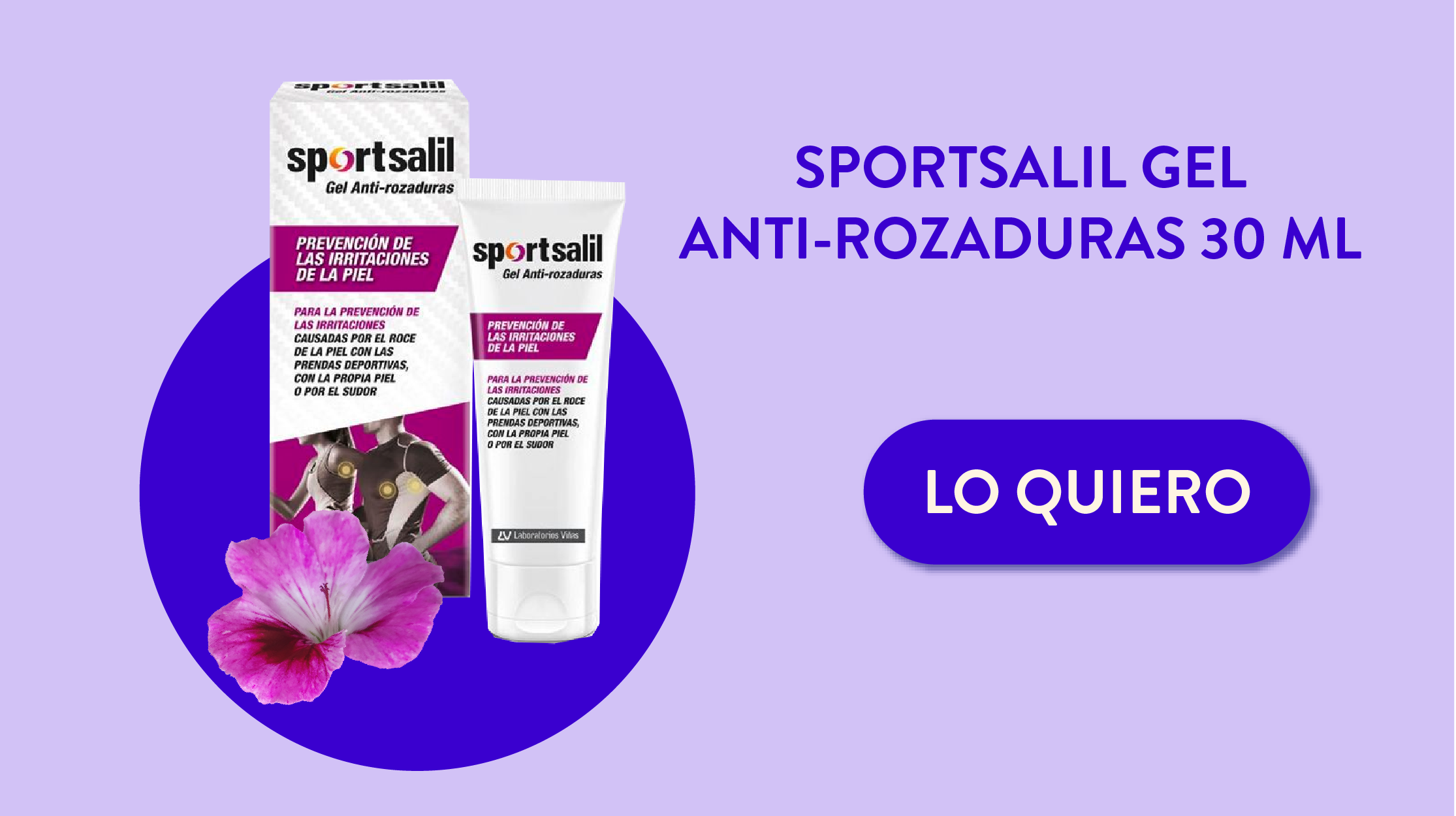 Sportsalil gel anti-rozaduras 30 ml